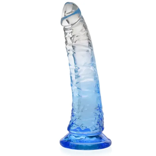 Żelowe dildo elastyczny penis z przyssawką 17 cm - 75024768