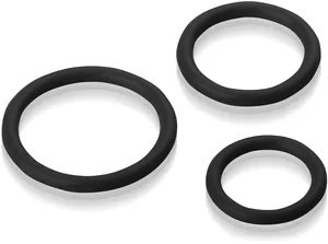 Zestaw 3 silikonowych pierścieni na penisa i jądra - 71087743