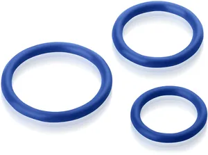 Zestaw 3 silikonowych pierścieni na penisa i jądra - 77545650