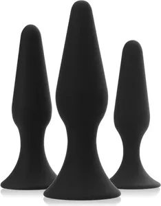 Duży zestaw korków plugów analnych z przyssawką - anal plug set - 58979267