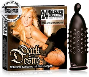 Prezerwatywy czarne z wypustkami dark desire 24 szt. Dsr 04155530000