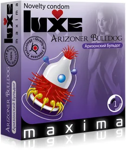 Luxe maxima arizoner bulldog - wystrzałowe prezerwatywy dla wyjątkowej penetracji - 75595667