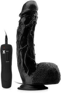 Wibrator - ogromny czarny murzyński penis z wibracjami – pikantna erotyczna zabawa – 88888093