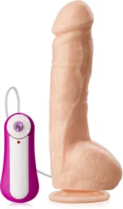 Realistyczny cielisty wibrator mega penis 