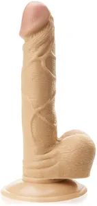 Realistyczne dildo na przyssawce penis jądra - 70526063
