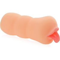 Masturbator męski, usta z języczkiem, sex oralny, głębokie gardło - 76516194 - 2
