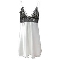 Kusząca satynowa halka écru Dkaren Ola - 75533220 - 3