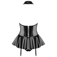 Obsessive lateksowy gorset i figi 859-COR-1 - 79874283 - 5