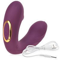 Samonośny wibrator ssący z języczkiem 10 funkcji + pilot - 73661529 - 3