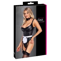 Cottelli zmysłowy kostium pokojówki body z fartuszkiem - 70092261 - 7