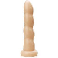 Faliste dildo na przyssawce spenetruje pochwę i anusa - 76123040