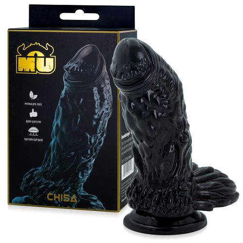 Fantasy dragon dildo gruby penis z przyssawką 17,5 cm - 72280287