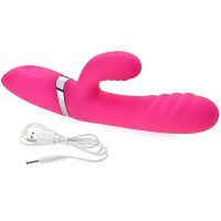 Silikonowy wibrator dwusilnikowy stymulator punktu g i łechtaczki aż 140 opcji pieszczot - 78633326 - 2