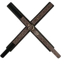 Rebellion eleganckie skórzane kajdanki z łańcuszkiem 34,5 cm - 77325774 - 4