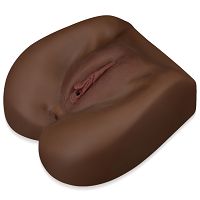 Realistyczna brązowa sztuczna pochwa i anus anatomiczny masturbator - 76915967 - 4