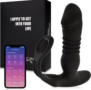 Masażer prostaty z pierścieniem 10 programów + aplikacja - 79568159