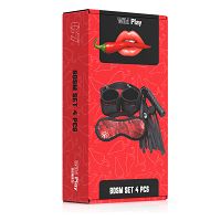 Zmysłowy zestaw z koronką BDSM EROSPACE WILD PLAY C7 4 produkty - 74562019 - 7