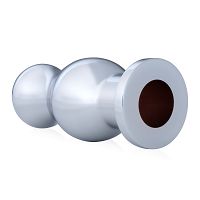 Stalowy korek analny 3,9 cm z otworem anal plug - 70147793 - 4