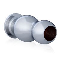 Stalowy korek analny 3,9 cm z otworem anal plug - 70147793 - 2