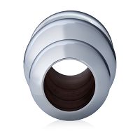 Stalowy korek analny 3,9 cm z otworem anal plug - 70147793 - 3