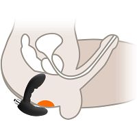 Wibrujący masażer prostaty silikonowy korek analny - 73735390 - 3