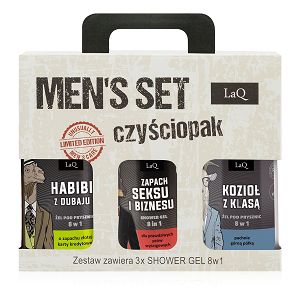 LAQ zestaw 3 żeli pod prysznic mężczyzn 3x500 ml - 79698032