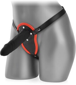Strap-on silikonowy penis na pasach dildo do penetracji - 77653095