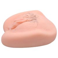 Wibrująca realistyczna sztuczna pochwa z owłosieniem + pilot - 78005976 - 5