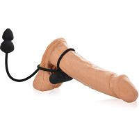 Korek analny z ringiem na penisa masażer anusa 10 funkcji 75837260 - 3