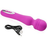 Wodoodporny wibrator, mocny masażer erotyczny, 12 sex funkcji wibracji i pulsacji - 70085933 - 2