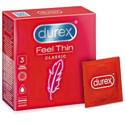 Durex Feel Thin Classic cienkie prezerwatywy 3 szt - 75823754