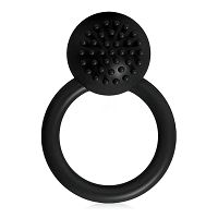 Wibrujący czarny pierścień erekcyjny 10 programów - OUTLET - 3