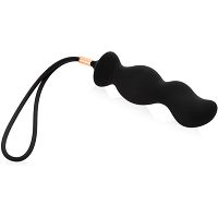 Korek analny z pętlą anal plug do pieszczot prostaty z zaciskiem na jądra i penisa - 73559087 - 2