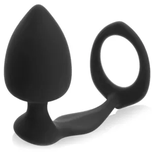 Zatyczka korek analny z pierścieniem na penisa masażer prostaty - 76496536