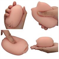 Dwustronny masturbator dla mężczyzn cielista pochwa i usta - 71721361 - 4