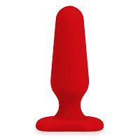 Zestaw czerwony korek analny i 3 pierścienie erekcyjne - 74632238 - 2