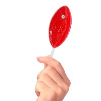 Lizak truskawkowy w kształcie waginy zabawny prezent - 75192835 - 2