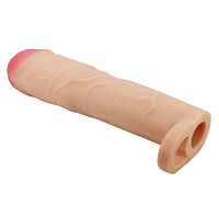 Cielista realistyczna nakładka powiększająca penisa + 7,6 cm - 73309188 - 4
