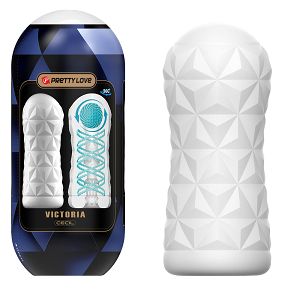 Biały masturbator męski super stymulacja sztuczna pochwa - 73687679
