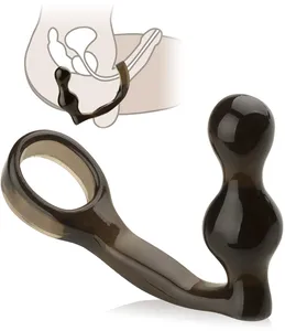 Pierścień erekcyjny z masażerem prostaty - lepszy orgazm u panów - wrd a06-65-180