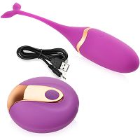 Sterowane pilotem jajko stymulujące do pochwy i anusa - 10 sex funkcji - 76661584 - 2