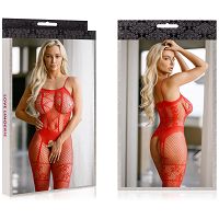 Urocze sexi bodystocking ze zdobieniami - 76869620 - 4