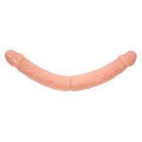 Podwójne realistyczne giętkie cieliste dildo dla par 36 cm - 71519872 - 2