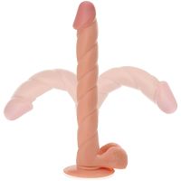 Elastyczne dildo na przyssawce długi 32cm realistyczny penis - 72882164 - 2
