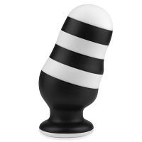 Duży silikonowy korek analny na mocnej przyssawce 8,2 cm - 79703586 - 3