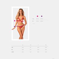 Obsessive komplet bielizny z otwartym krokiem Bergamore - 72593192 - 4