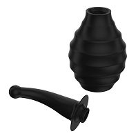 Czarny irygator gruszka do lewatywy do seksu analnego 330 ml - 72303103 - 2