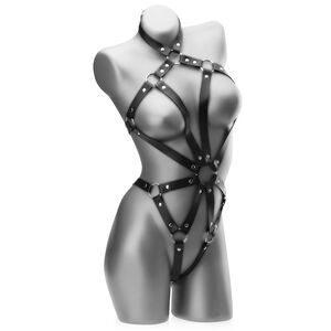 Skórzane body do ostrych zabaw bdsm – 80176910