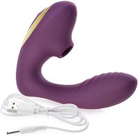 Samonośny wibrator penetrator cipki z funkcją ssania intensywny masturbator dla niej - 79471312 - 6