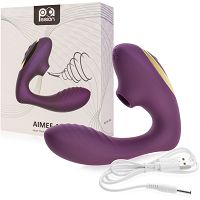 Samonośny wibrator penetrator cipki z funkcją ssania intensywny masturbator dla niej - 79471312 - 3